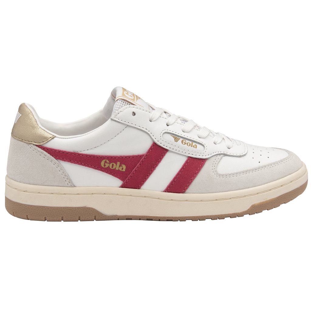 Gola Classics Hawk Sneakers Białe Złote Polska | 8573EWIFJ