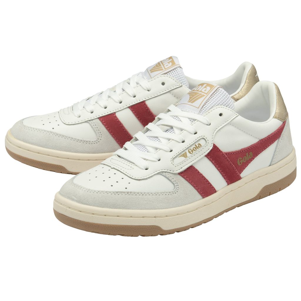 Gola Classics Hawk Sneakers Białe Złote Polska | 8573EWIFJ