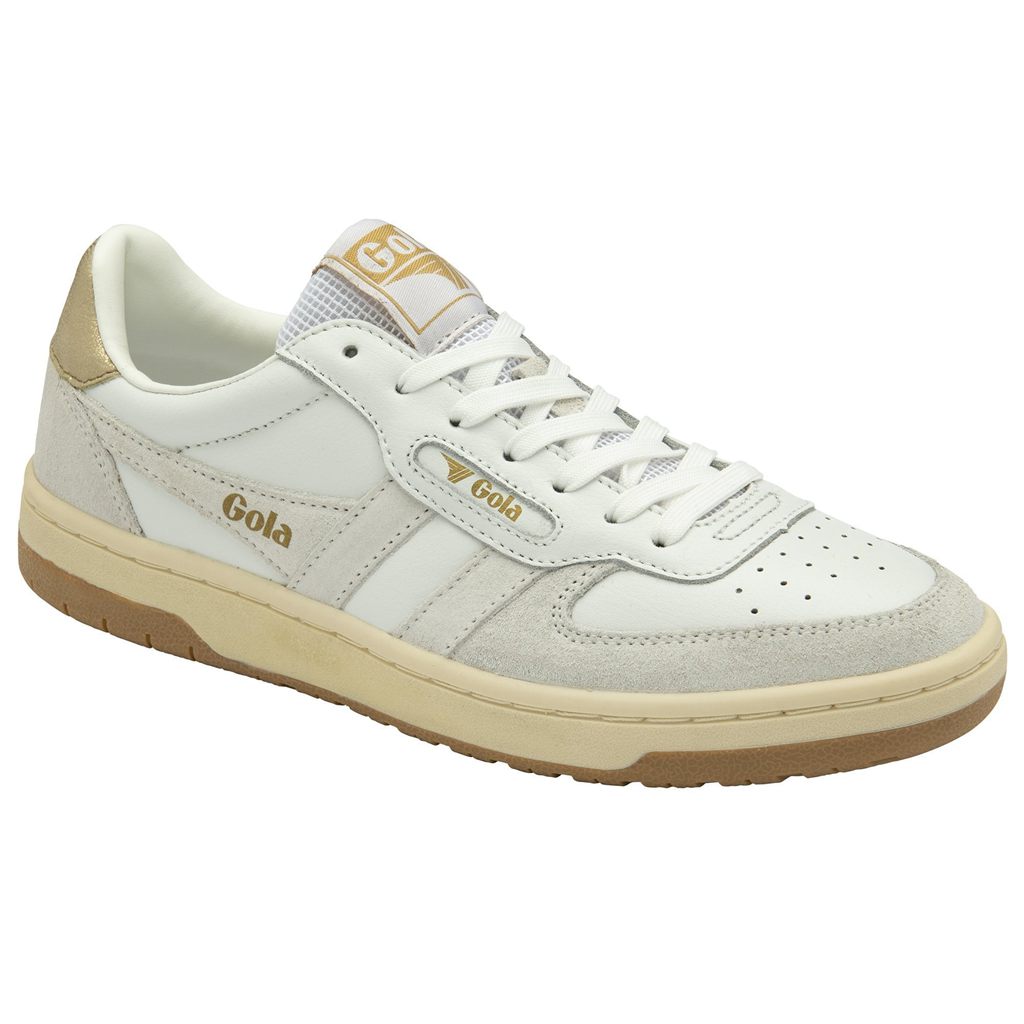 Gola Classics Hawk Sneakers Białe Złote Polska | 9864FXBMS