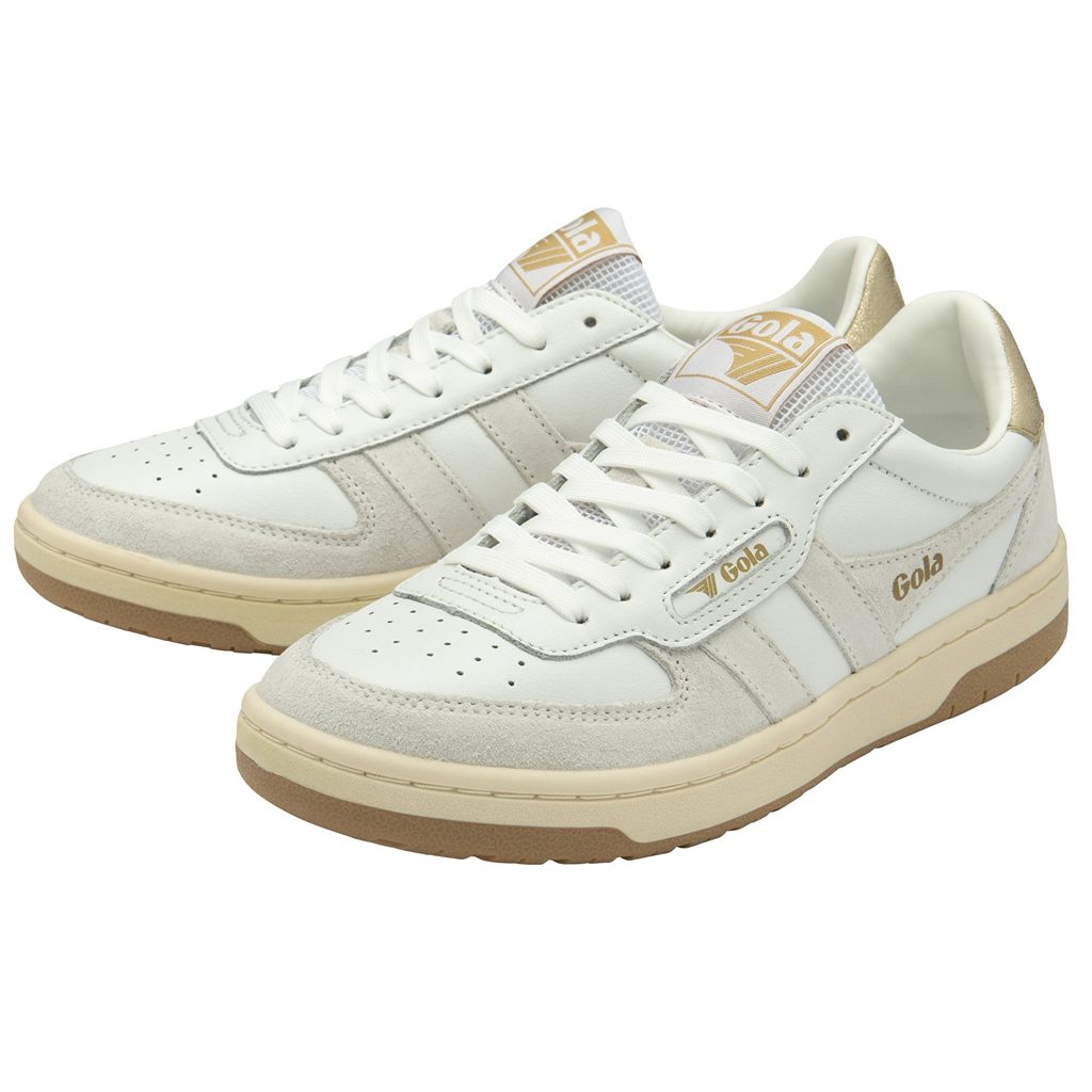 Gola Classics Hawk Sneakers Białe Złote Polska | 9864FXBMS