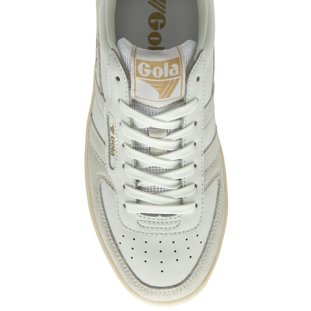 Gola Classics Hawk Sneakers Białe Złote Polska | 9864FXBMS