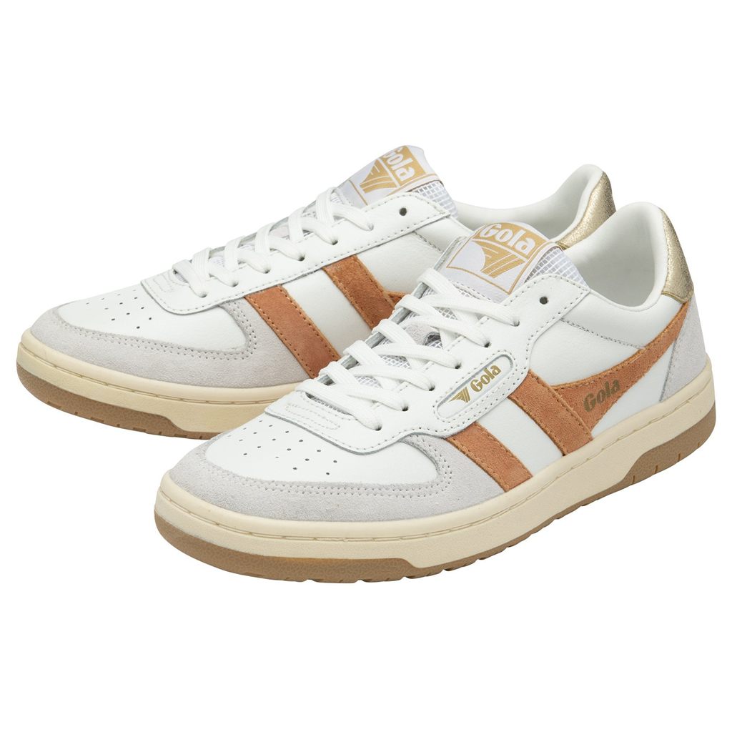 Gola Classics Hawk Sneakers Białe Złote Polska | 8315QUVCA
