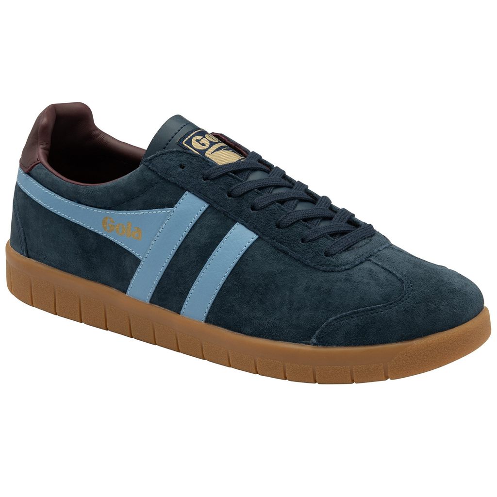 Gola Classics Hurricane Suede Sneakers Granatowe Bordowe Polska | 1438WURFA