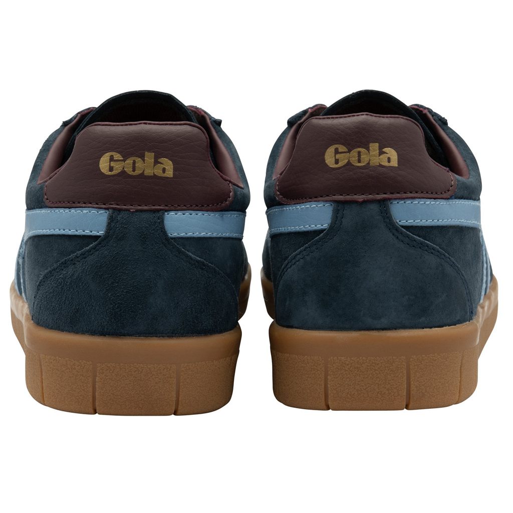 Gola Classics Hurricane Suede Sneakers Granatowe Bordowe Polska | 1438WURFA