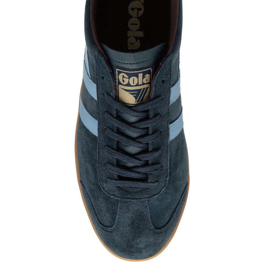 Gola Classics Hurricane Suede Sneakers Granatowe Bordowe Polska | 1438WURFA