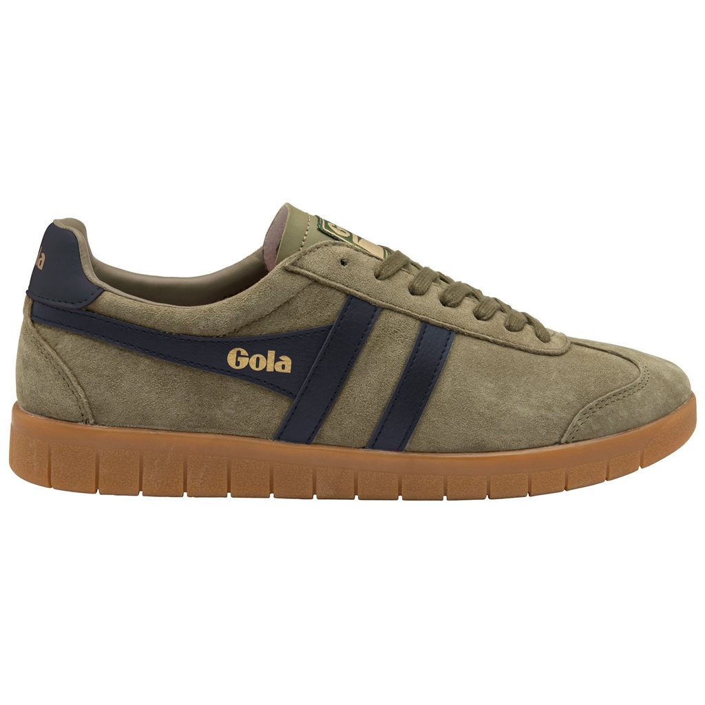 Gola Classics Hurricane Suede Sneakers Khaki Granatowe Khaki Polska | 8410ABRWK