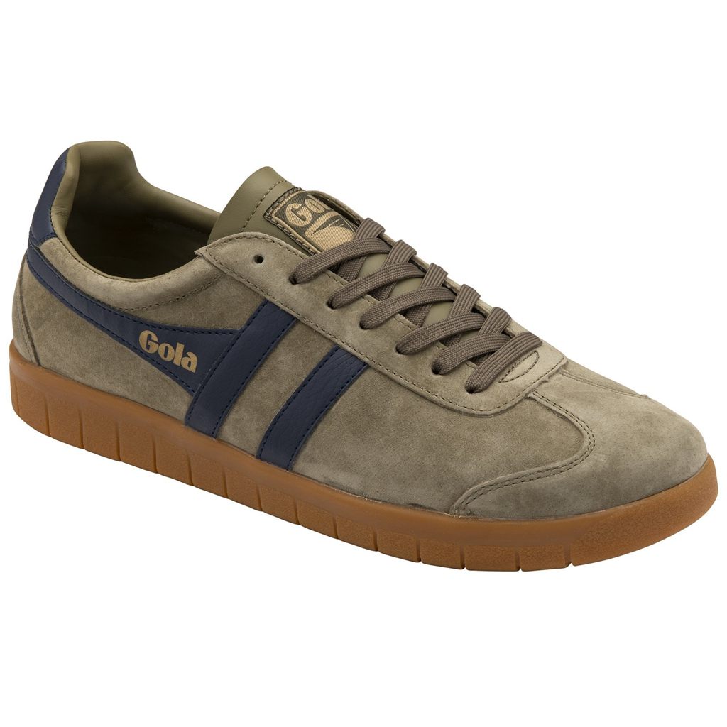 Gola Classics Hurricane Suede Sneakers Khaki Granatowe Khaki Polska | 8410ABRWK