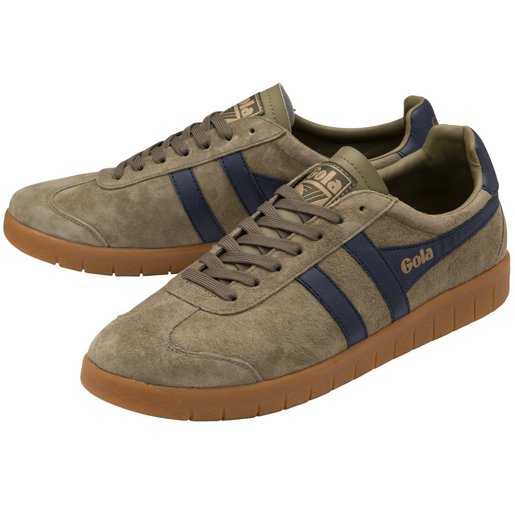 Gola Classics Hurricane Suede Sneakers Khaki Granatowe Khaki Polska | 8410ABRWK
