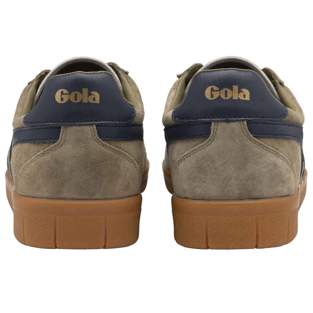 Gola Classics Hurricane Suede Sneakers Khaki Granatowe Khaki Polska | 8410ABRWK