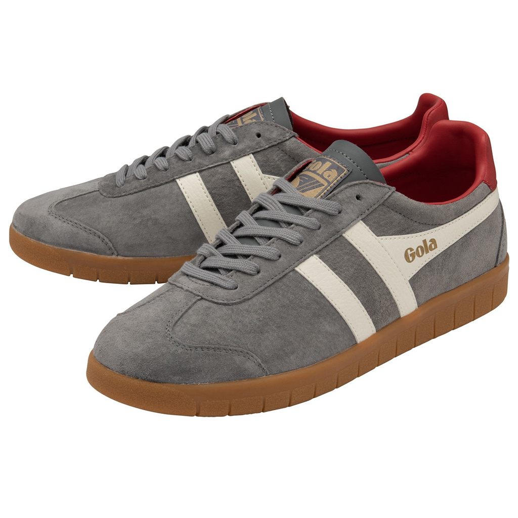 Gola Classics Hurricane Suede Sneakers Białe Jasny Czerwone Polska | 6540ZCJFS