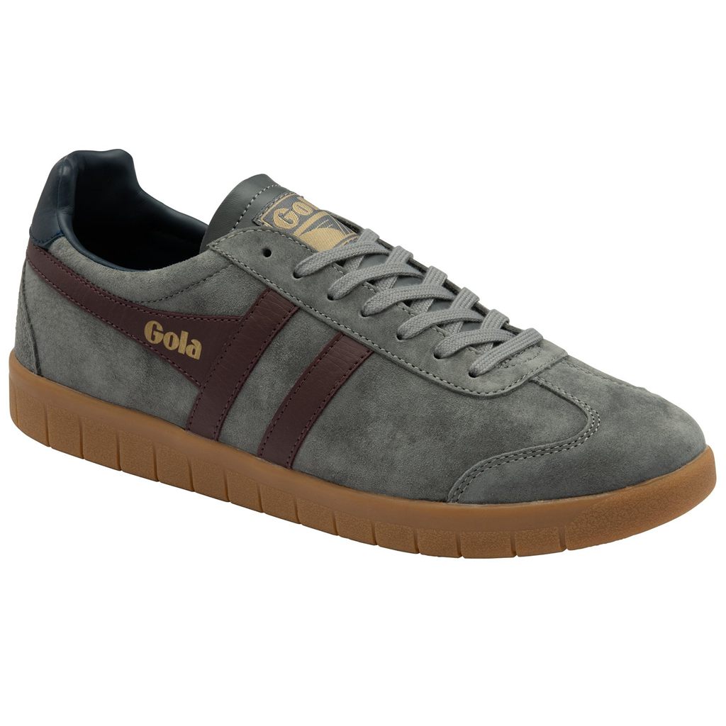 Gola Classics Hurricane Suede Sneakers Bordowe Granatowe Polska | 2987LOJQE