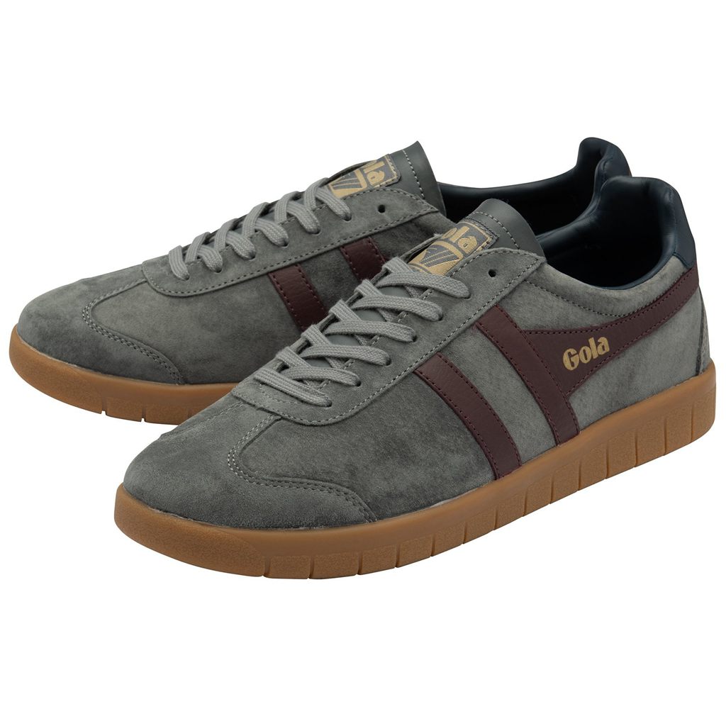 Gola Classics Hurricane Suede Sneakers Bordowe Granatowe Polska | 2987LOJQE