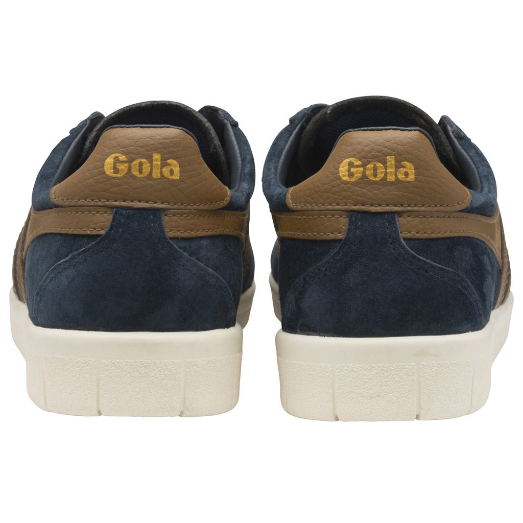Gola Classics Hurricane Suede Sneakers Granatowe Białe Polska | 5398ZELTM