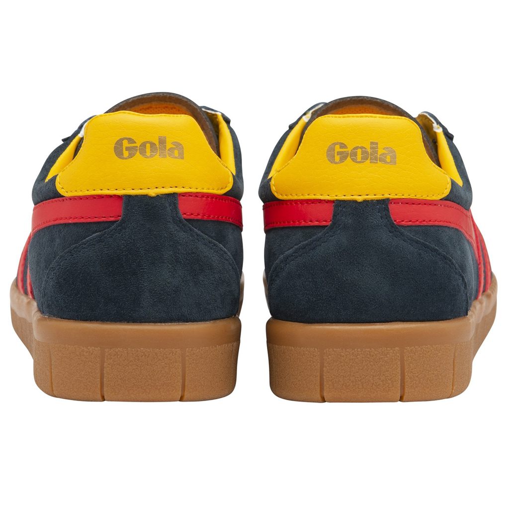 Gola Classics Hurricane Suede Sneakers Granatowe Czerwone Polska | 4259MTOXB