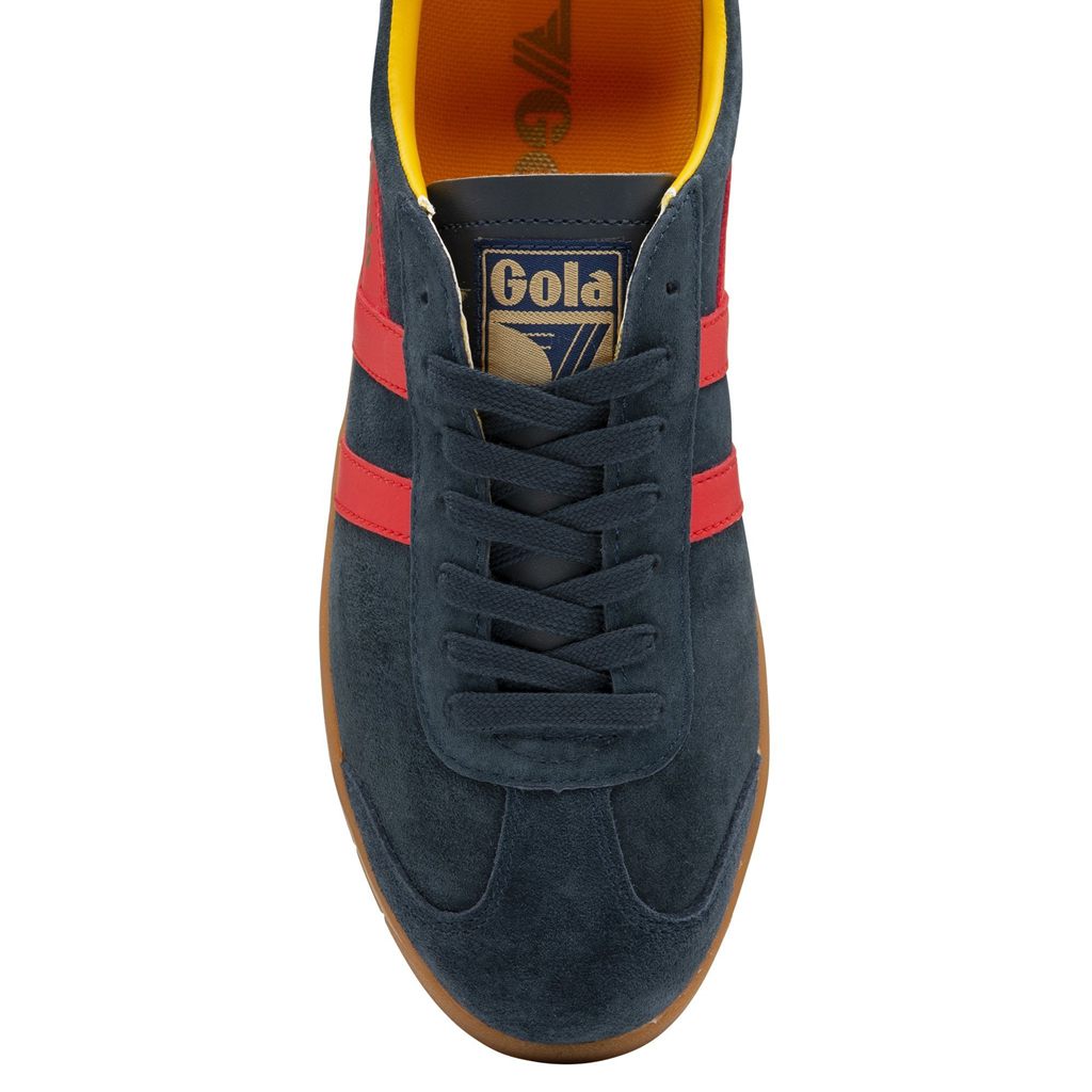 Gola Classics Hurricane Suede Sneakers Granatowe Czerwone Polska | 4259MTOXB