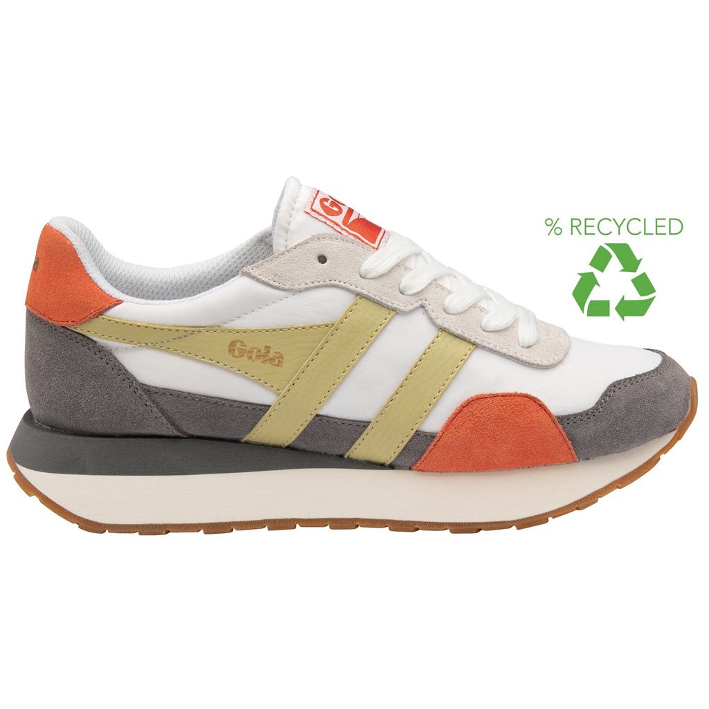 Gola Classics Indiana Sneakers Białe Cytrynowy Polska | 2307XLAPD
