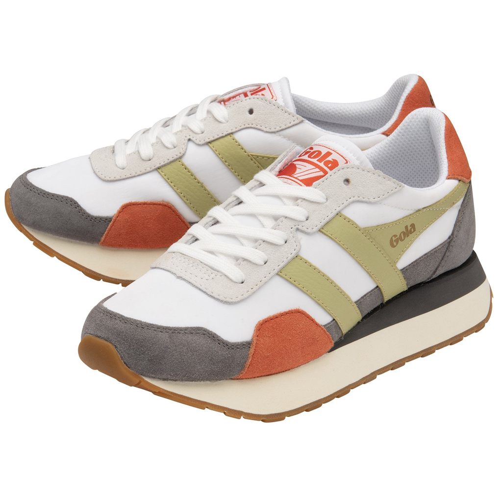 Gola Classics Indiana Sneakers Białe Cytrynowy Polska | 2307XLAPD
