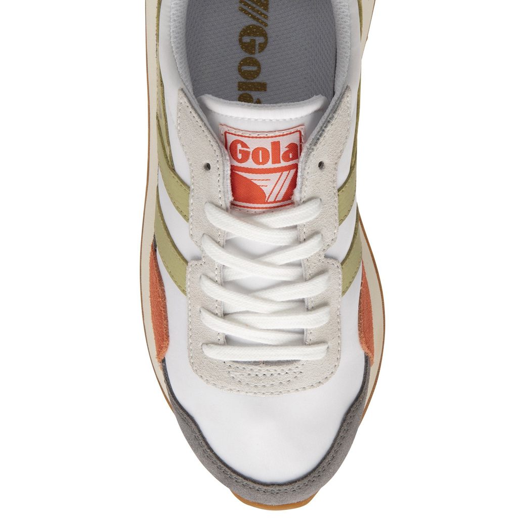 Gola Classics Indiana Sneakers Białe Cytrynowy Polska | 2307XLAPD