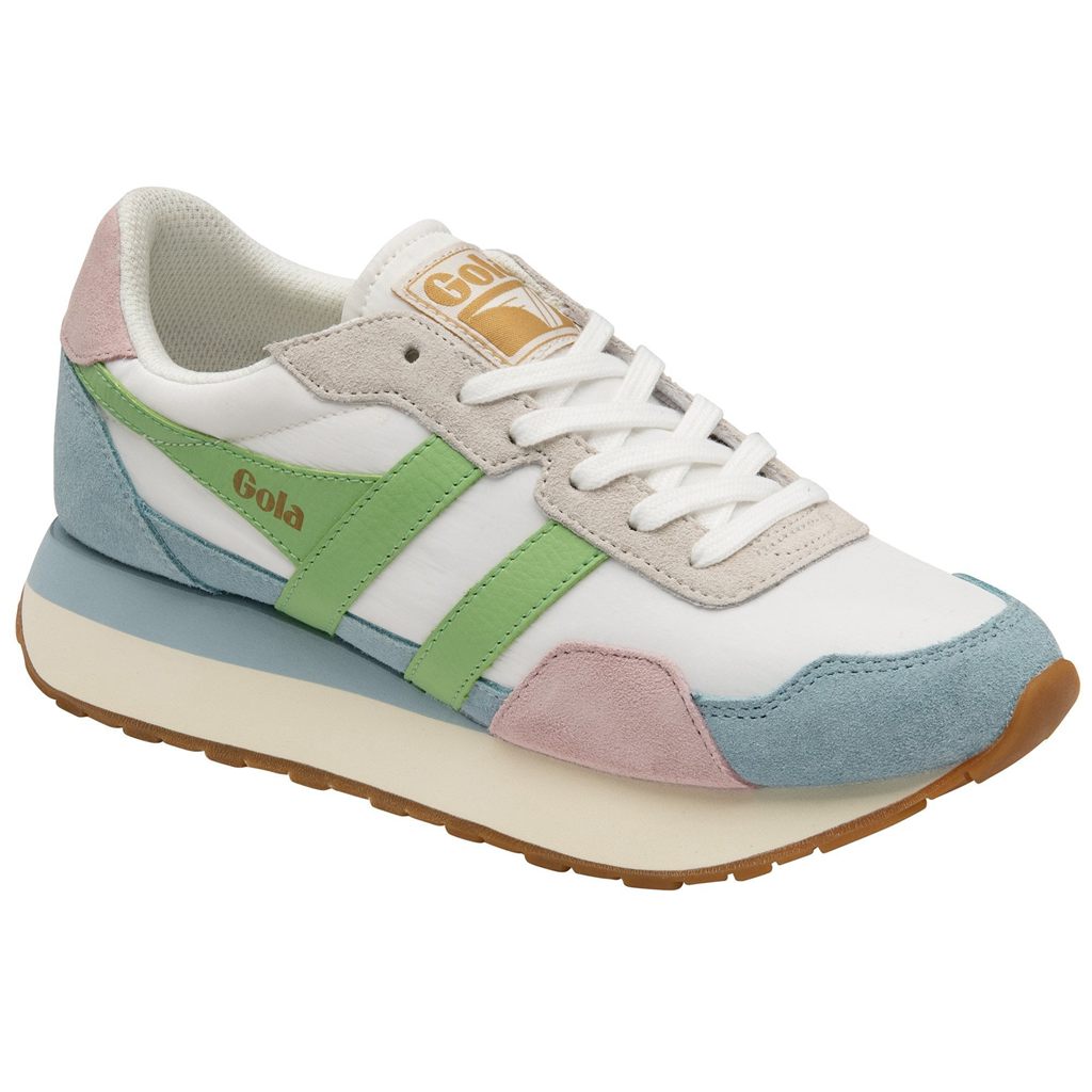 Gola Classics Indiana Sneakers Białe Niebieskie Zielone Polska | 9548KHYVD