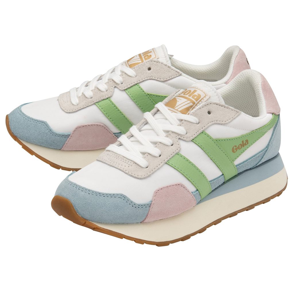 Gola Classics Indiana Sneakers Białe Niebieskie Zielone Polska | 9548KHYVD