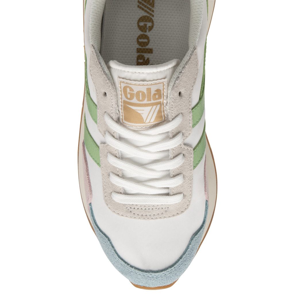 Gola Classics Indiana Sneakers Białe Niebieskie Zielone Polska | 9548KHYVD