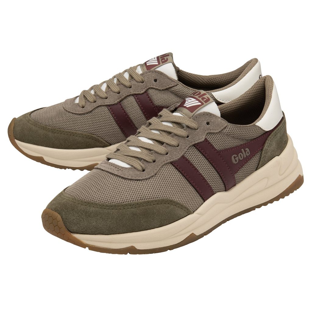 Gola Classics Jupiter Sneakers Khaki Bordowe Polska | 2619YCFRM