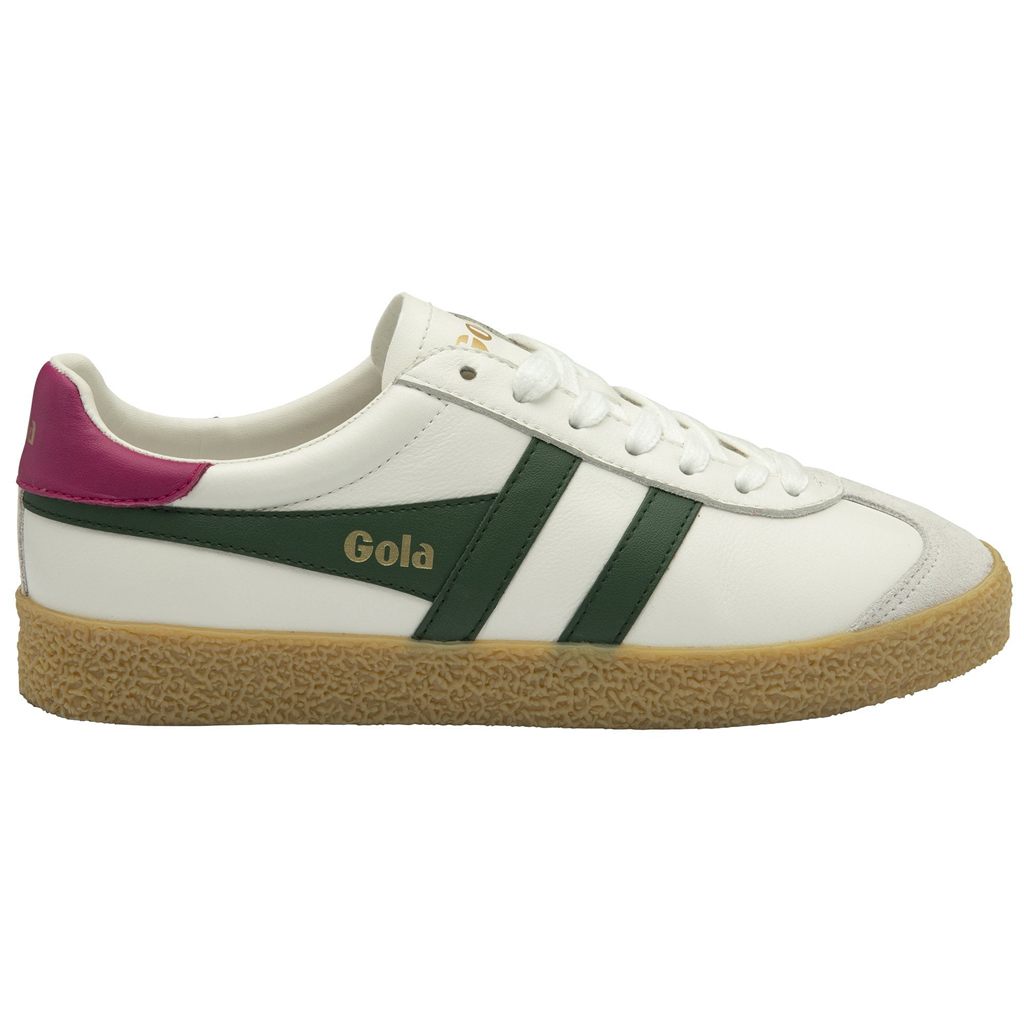 Gola Classics Medallist Leather Sneakers Białe Fuksja Polska | 8712YMPTF