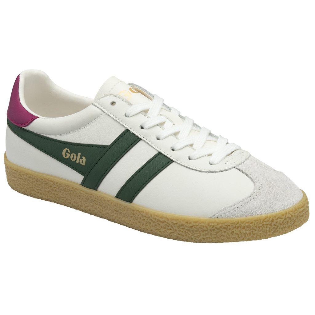 Gola Classics Medallist Leather Sneakers Białe Fuksja Polska | 8712YMPTF