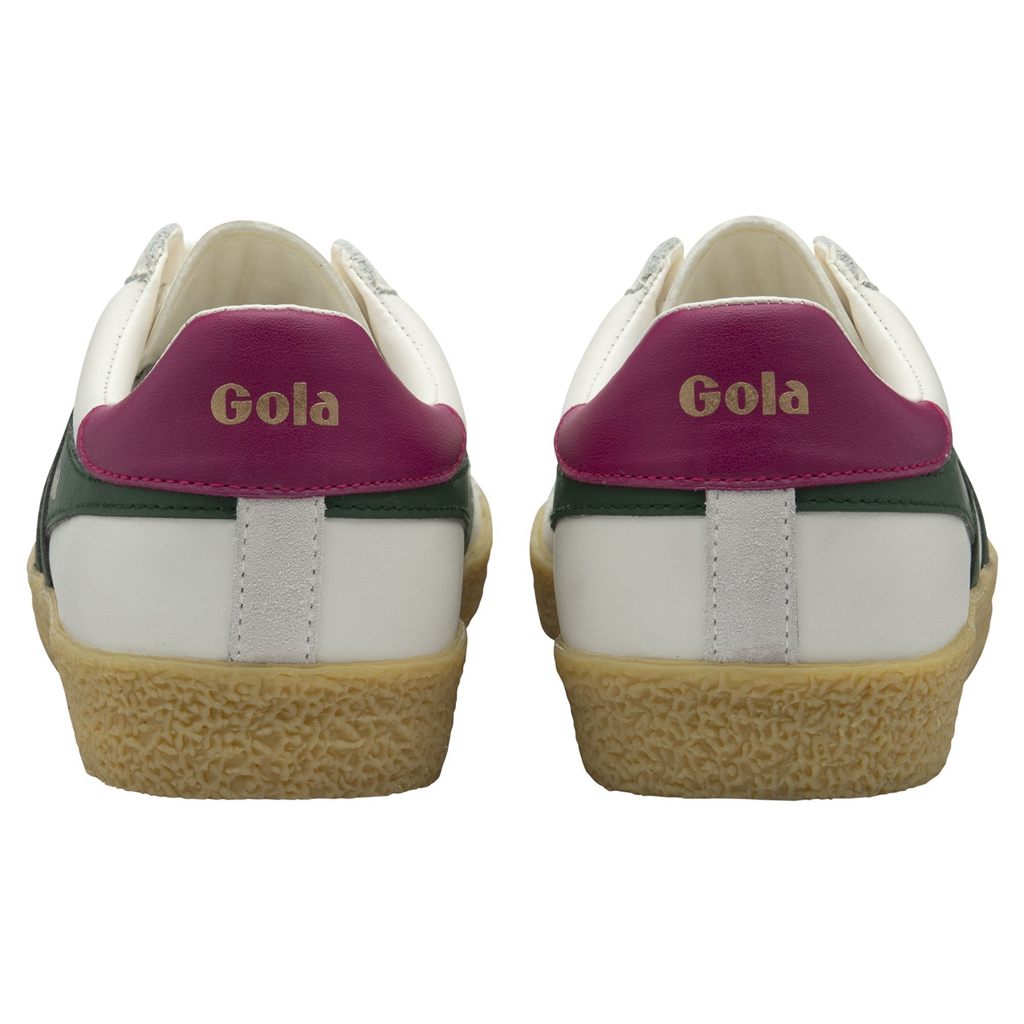 Gola Classics Medallist Leather Sneakers Białe Fuksja Polska | 8712YMPTF