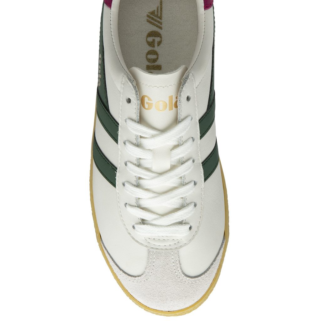 Gola Classics Medallist Leather Sneakers Białe Fuksja Polska | 8712YMPTF