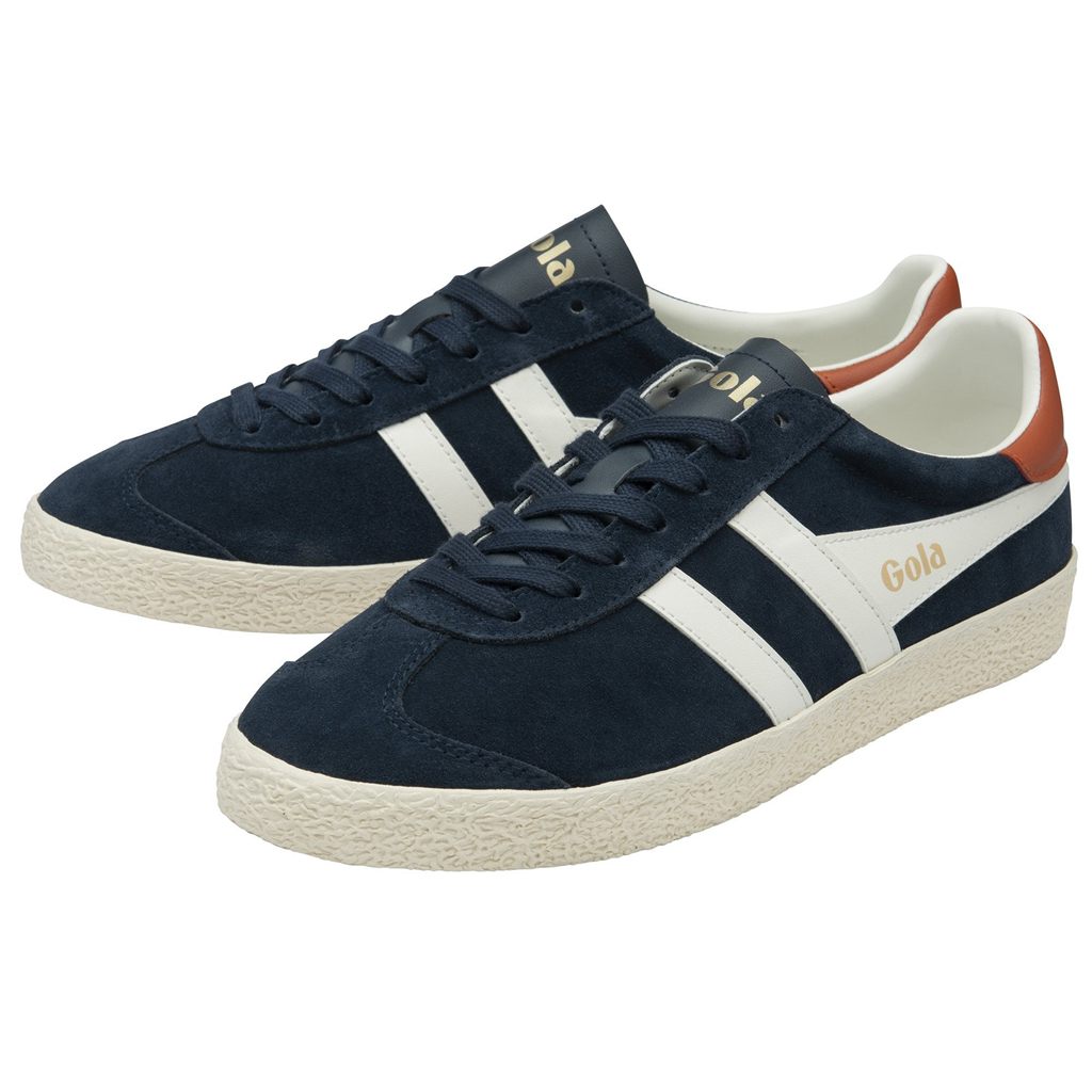 Gola Classics Medallist Sneakers Granatowe Białe Pomarańczowe Polska | 3750FOJDA