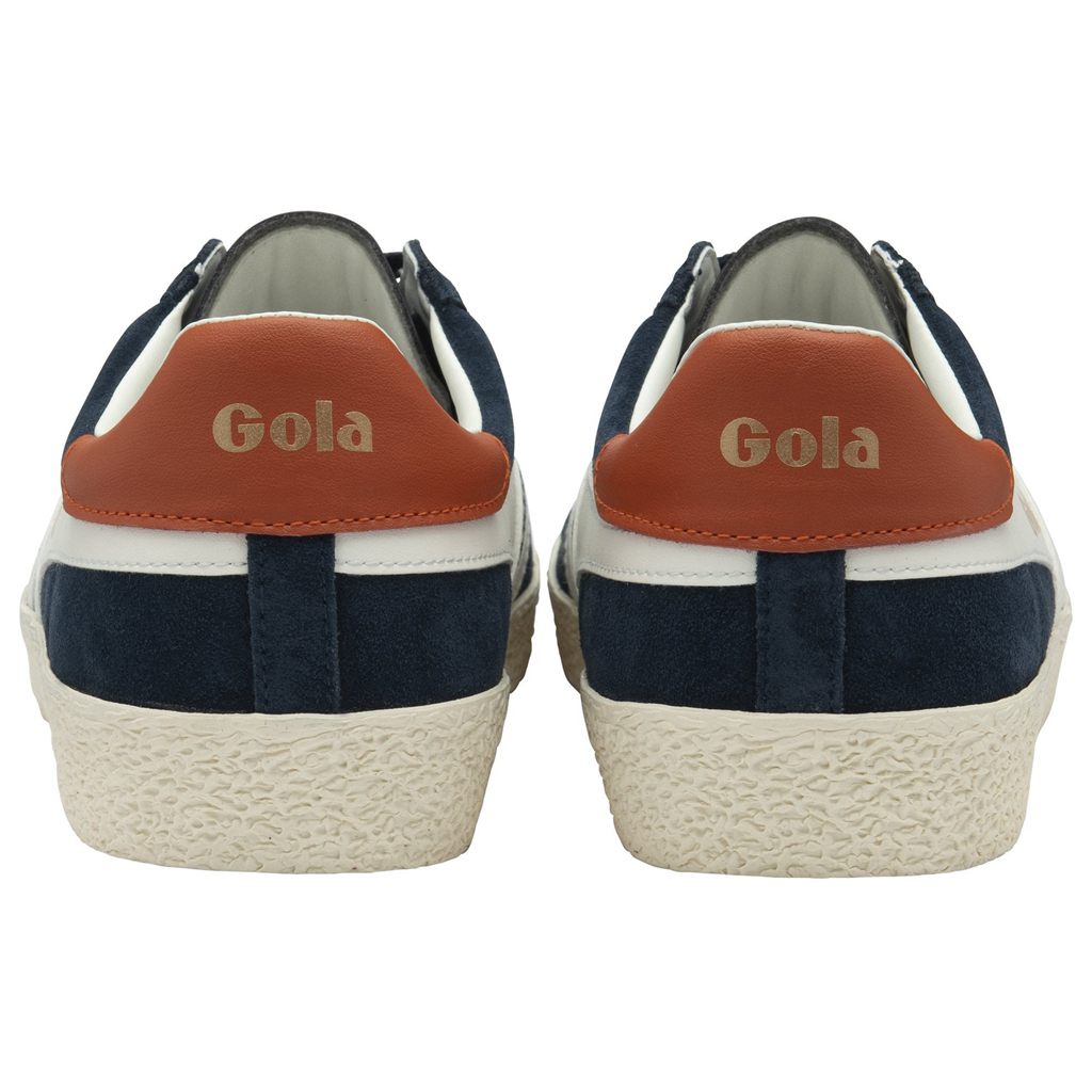 Gola Classics Medallist Sneakers Granatowe Białe Pomarańczowe Polska | 3750FOJDA