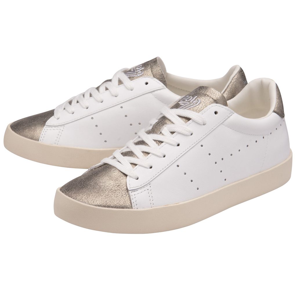 Gola Classics Nova Metallic Sneakers Białe Złote Polska | 6230XOAQV