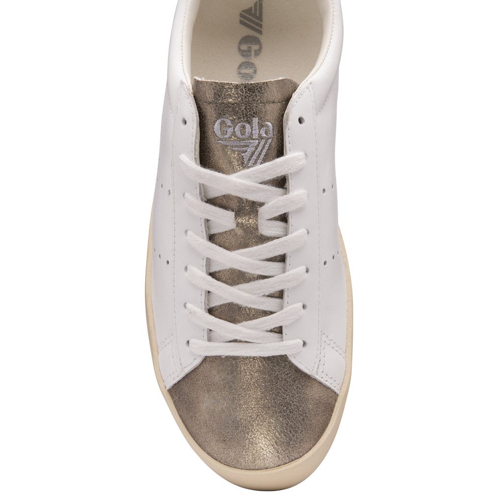 Gola Classics Nova Metallic Sneakers Białe Złote Polska | 6230XOAQV