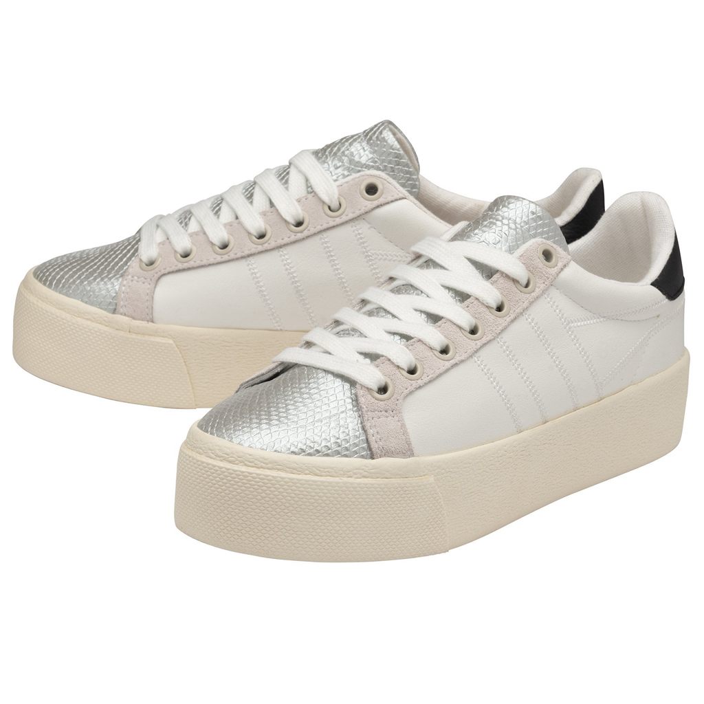 Gola Classics Orchid Platform Viper Sneakers Białe Srebrne Polska | 4218OUTVN