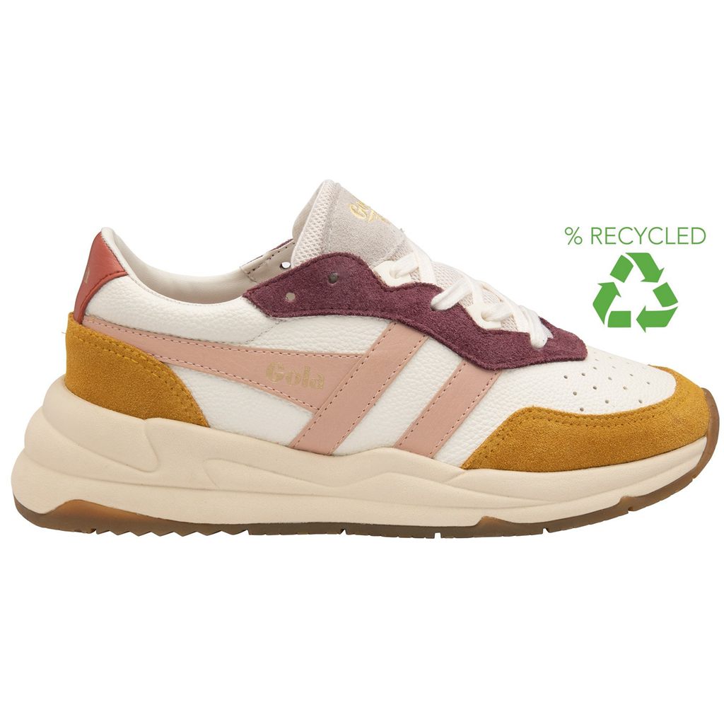 Gola Classics Saturn Quadrant Sneakers Białe Różowe Pomarańczowe Polska | 8204NBGMI
