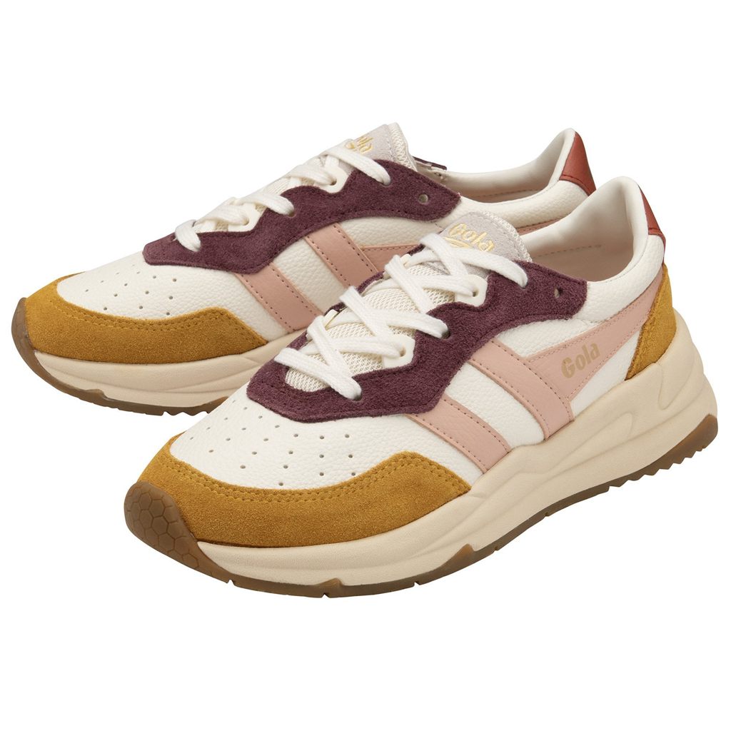 Gola Classics Saturn Quadrant Sneakers Białe Różowe Pomarańczowe Polska | 8204NBGMI