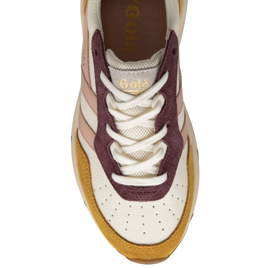 Gola Classics Saturn Quadrant Sneakers Białe Różowe Pomarańczowe Polska | 8204NBGMI