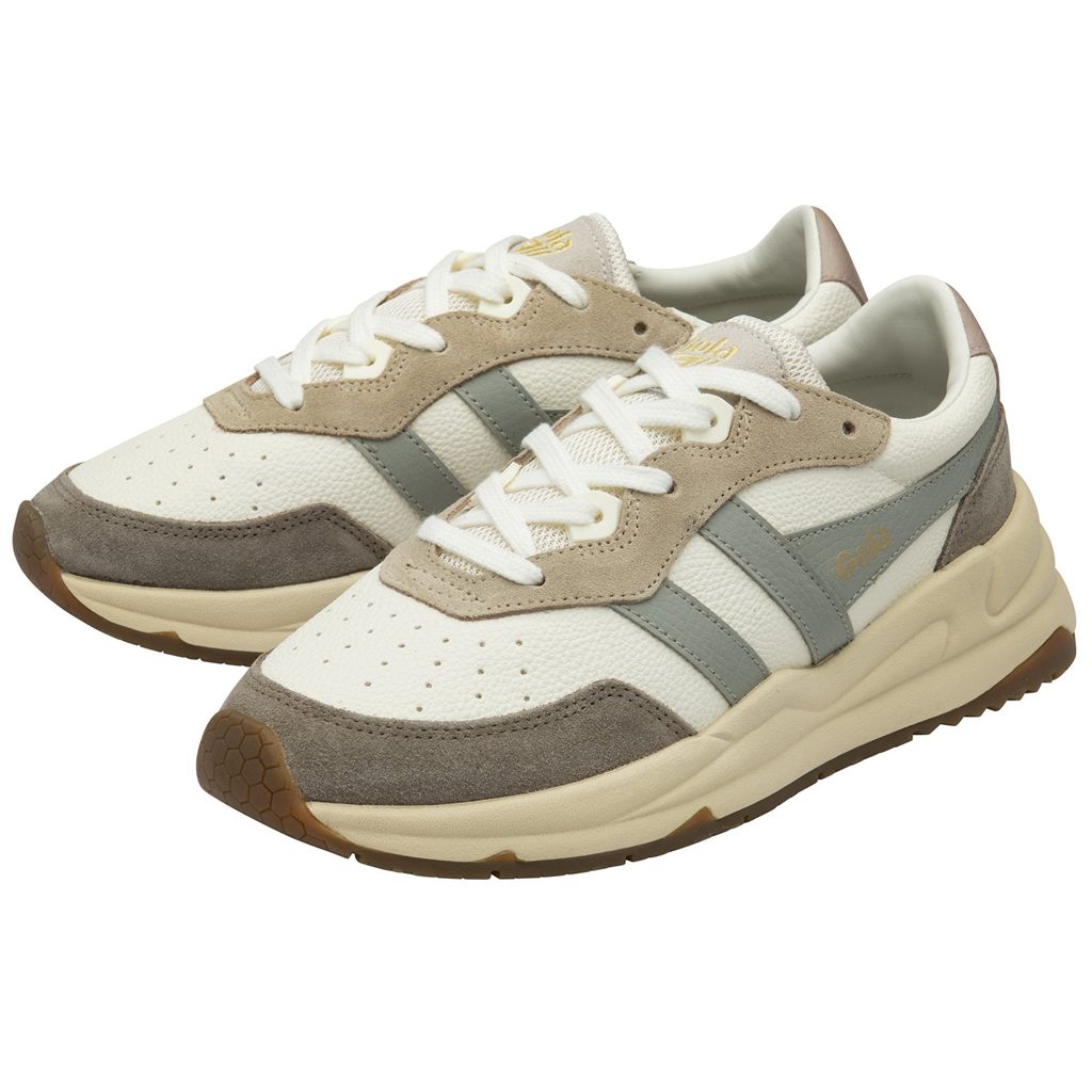 Gola Classics Saturn Quadrant Sneakers Białe Głęboka Szare Polska | 0693VLKWD