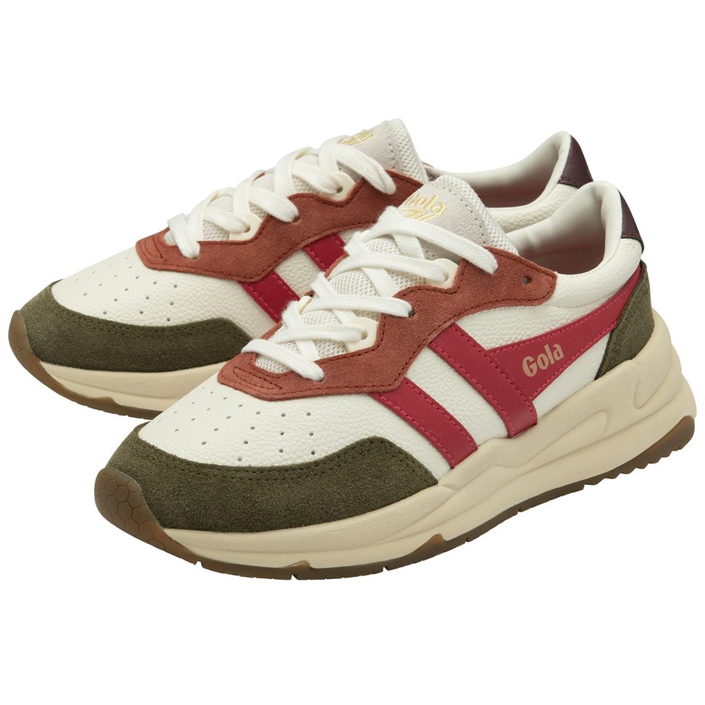 Gola Classics Saturn Quadrant Sneakers Białe Khaki Polska | 9236NQDYJ