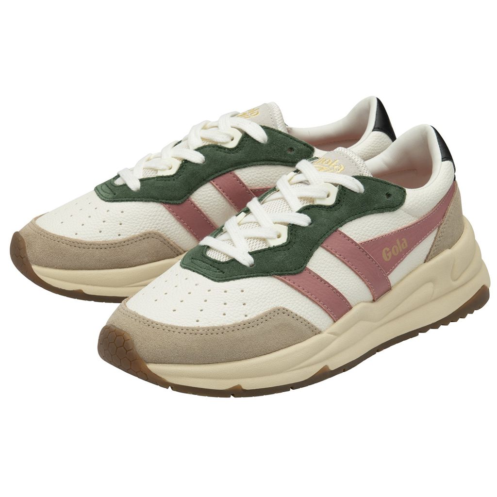 Gola Classics Saturn Quadrant Sneakers Białe Koralowe Różowe Polska | 3517XAKDI