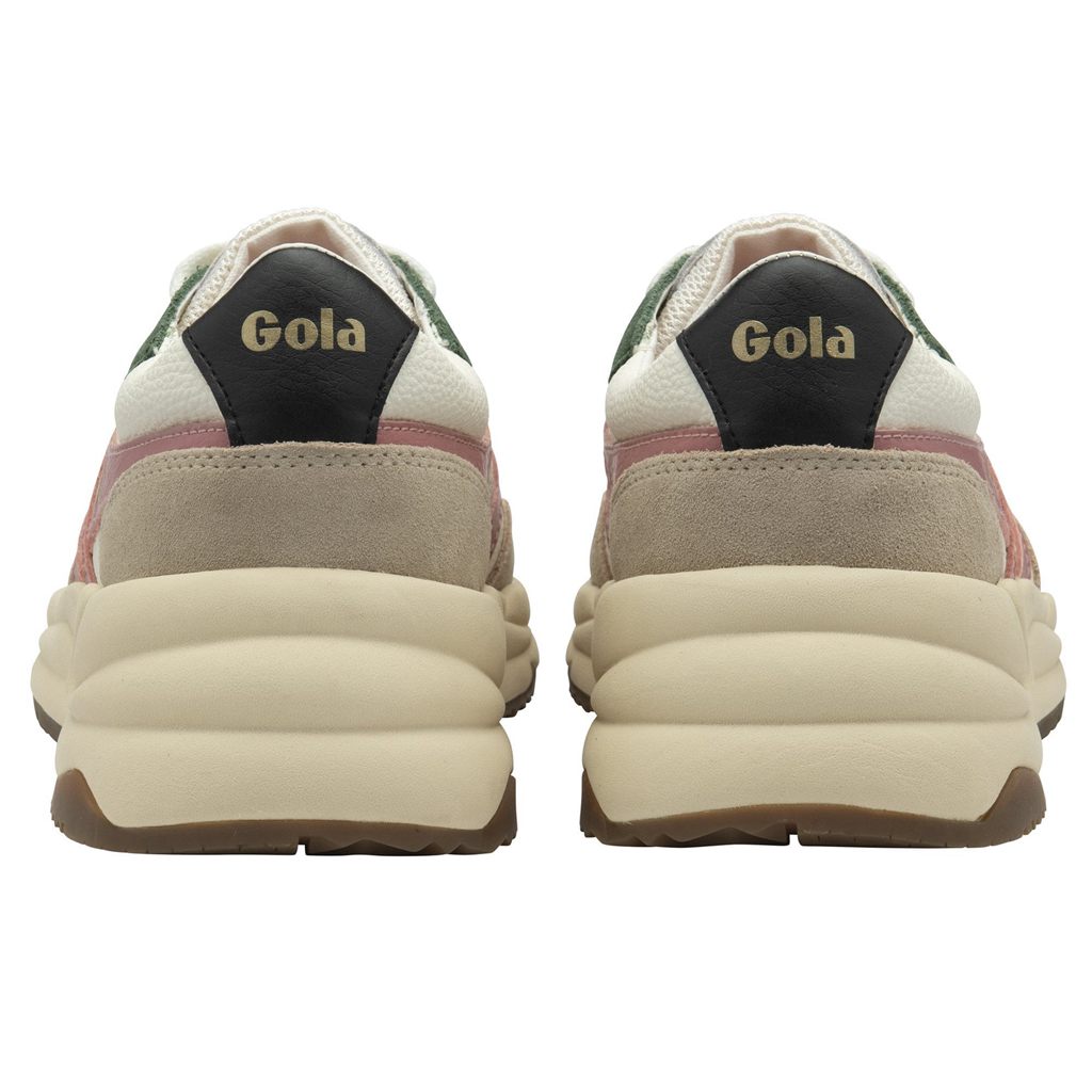 Gola Classics Saturn Quadrant Sneakers Białe Koralowe Różowe Polska | 3517XAKDI