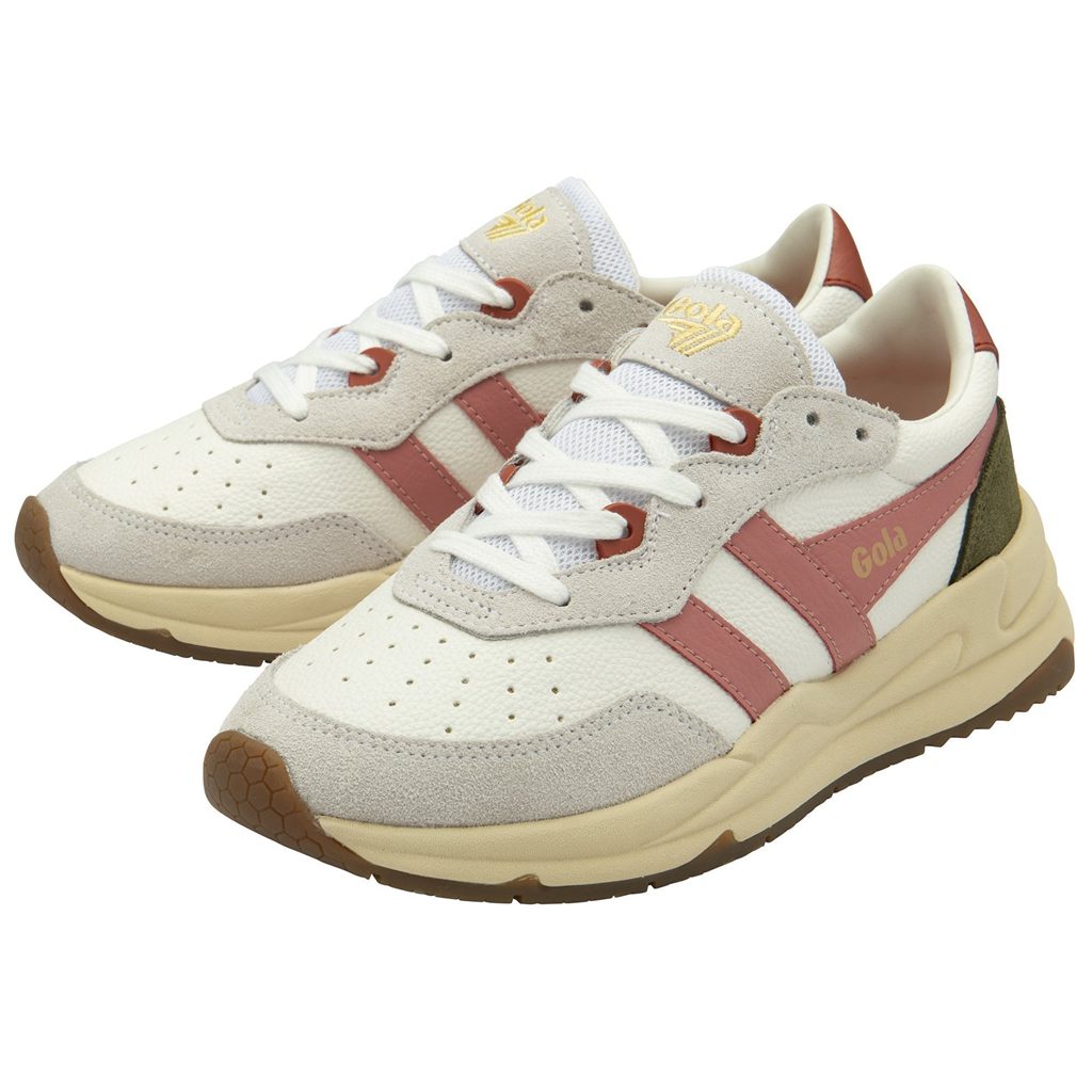 Gola Classics Saturn Sneakers Białe Koralowe Różowe Khaki Polska | 3984MJTZR