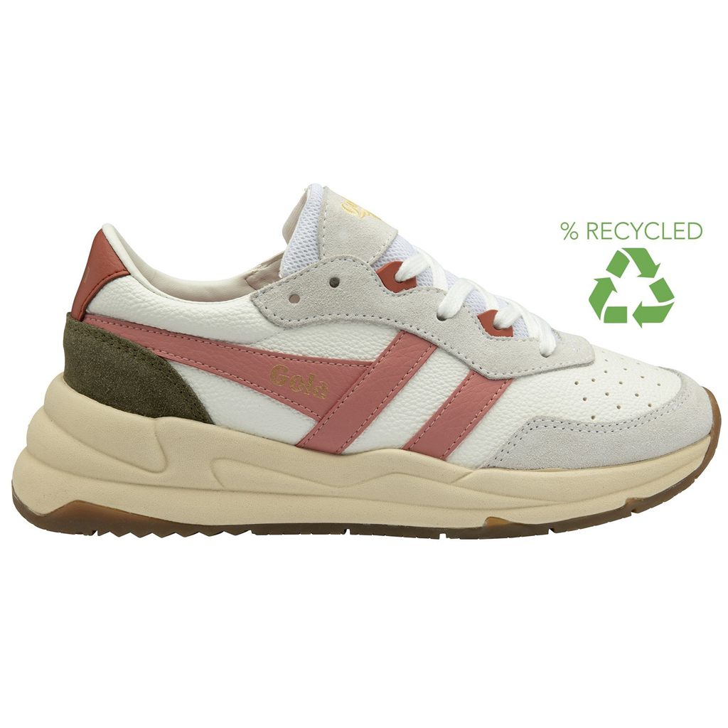 Gola Classics Saturn Sneakers Białe Koralowe Różowe Khaki Polska | 3984MJTZR
