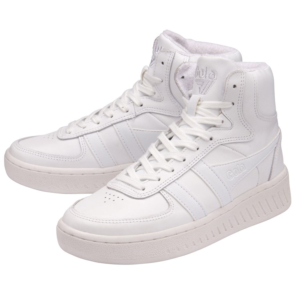 Gola Classics Slam High Sneakers Białe Białe Polska | 7208IKMRX