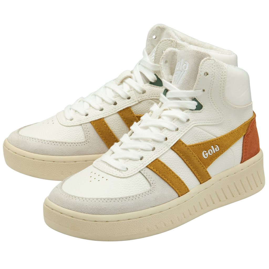 Gola Classics Slam Trident Sneakers Białe Pomarańczowe Polska | 9462RGFXY