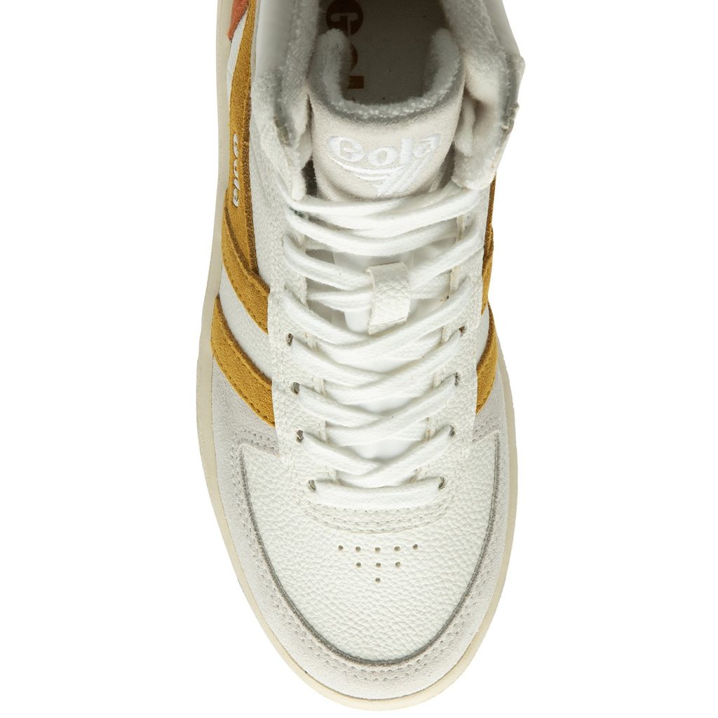 Gola Classics Slam Trident Sneakers Białe Pomarańczowe Polska | 9462RGFXY