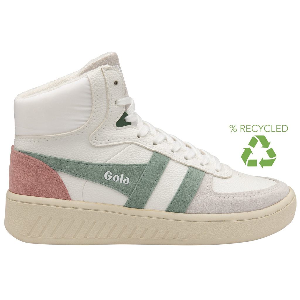 Gola Classics Slam Trident Sneakers Białe Zielone Koralowe Różowe Polska | 8701DGITM