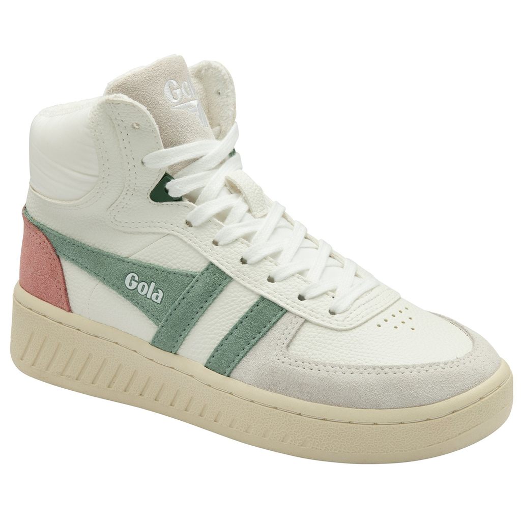 Gola Classics Slam Trident Sneakers Białe Zielone Koralowe Różowe Polska | 8701DGITM