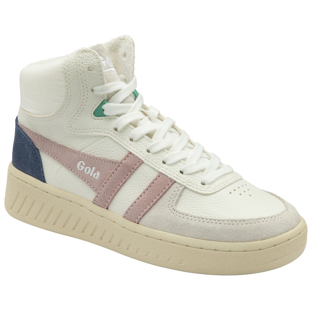 Gola Classics Slam Trident Sneakers Białe Różowe Polska | 4573HSFBU